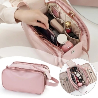 Trousse De Maquillage Multifonctionnelle En Similicuir
