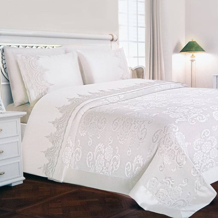 Pack couvre-lit mariage Viven pièces Blanc pour 129,000 DT