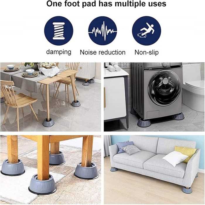 Nutabevr Pieds Anti Vibration Machine à Laver