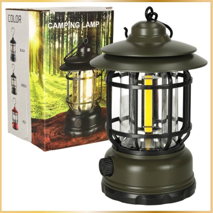 Lampe de Camping Vintage à LED – Éclairage Portable