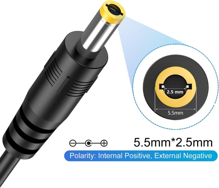 Chargeur 54,6V 5A Pour Batterie Lithium 48V - Alimentation DC - Connecteur 5,5x2,5mm - Bleu