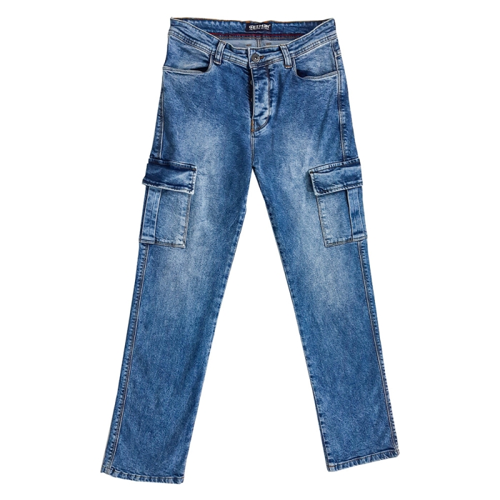 Pantalon Homme Jeans Baggy Cargo Sky 800008 H24