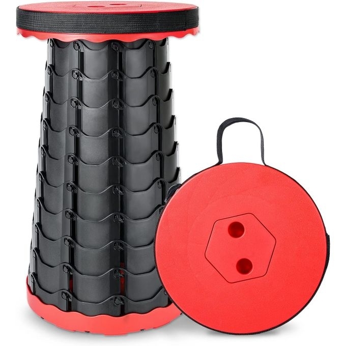 Tabourets de camping télescopiques rétractables, siège léger et robuste, chaise pliable réglable, tabouret pliable portable d'intérieur Tabourets de camping télescopiques rétractables, siège léger et robuste, chaise pliable réglable, tabouret pliable portable d'intérieur