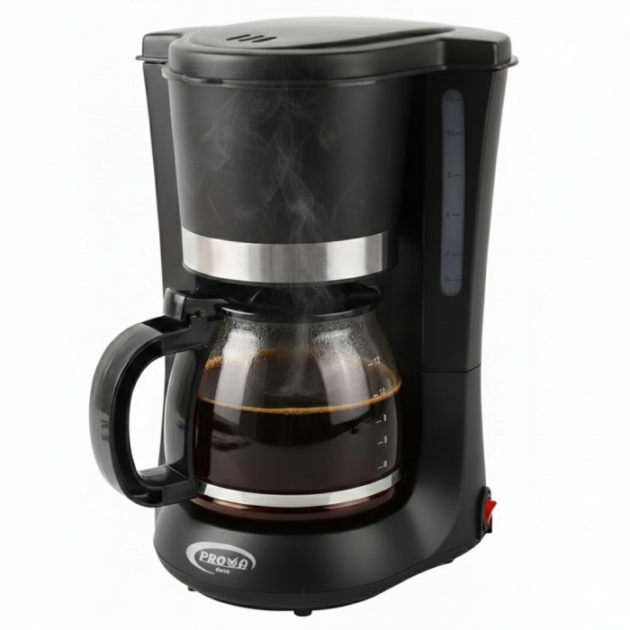 Cafetière Prova 1.2L - 900W - PE-1200 - Noir