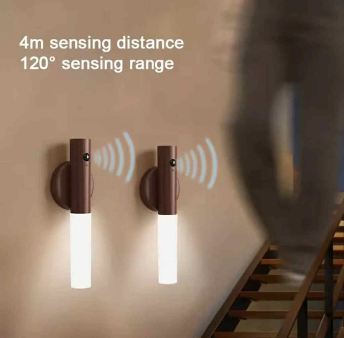 2x Applique Murale Rechargeable USB avec Détecteur - Beige - Sans fil - Batterie 4400 mAh - Convient pour l