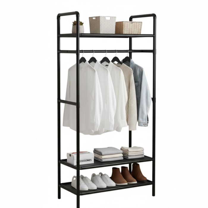 Organisateur de Sac de Placard. Étagère Modulaire pour Chambre. Étagères de Rangement pour Sacs. Armoire pour la Maison, Le Couloir, la Chambre. 9