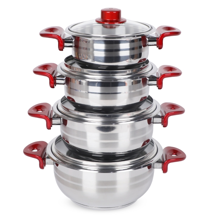 Ensemble De 3 Poêles De Cuisson 20, 24 Et 28 Cm Et 2 Faitouts 16 Et 20 Cm Elo Prima Brillant Ensemble De 3 Poêles De Cuisson 20, 24 Et 28 Cm Et 2 Faitouts 16 Et 20 Cm Elo Prima Brillant