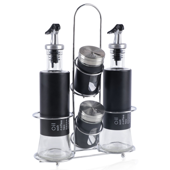 Set distributeur de vinaigre et d'huile - (mykonos) 2 x 500 ml