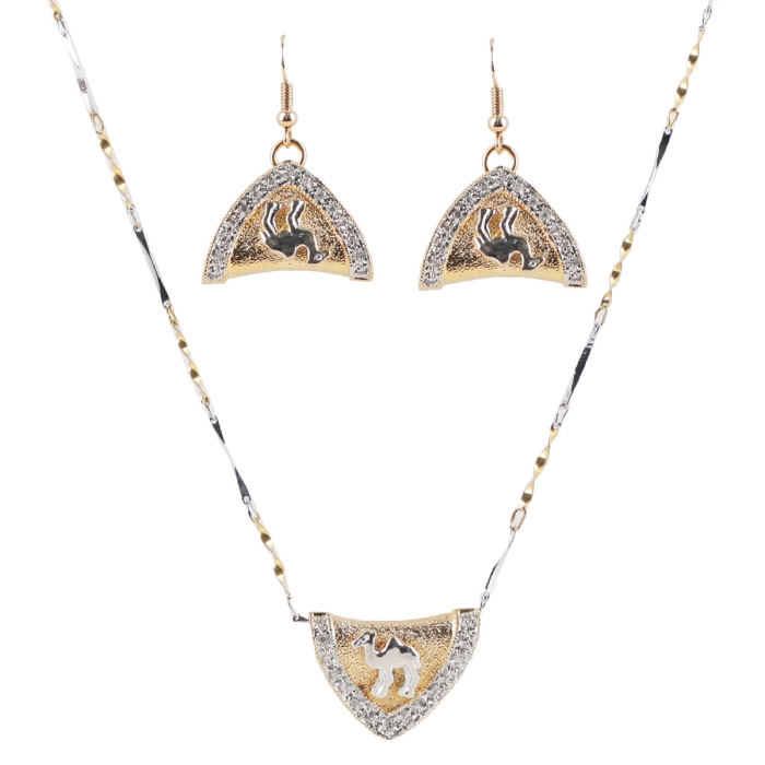 Ensemble collier, boucles d'oreilles, bracelet et bague en or pour femme Ensemble collier, boucles d'oreilles, bracelet et bague en or pour femme