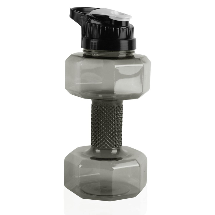 Bouteille D'Eau En Forme D'Haltère 2,2L - Gourde Sport Poids Avec Couvercle Anti-Fuite Pour Fitness Et Musculation