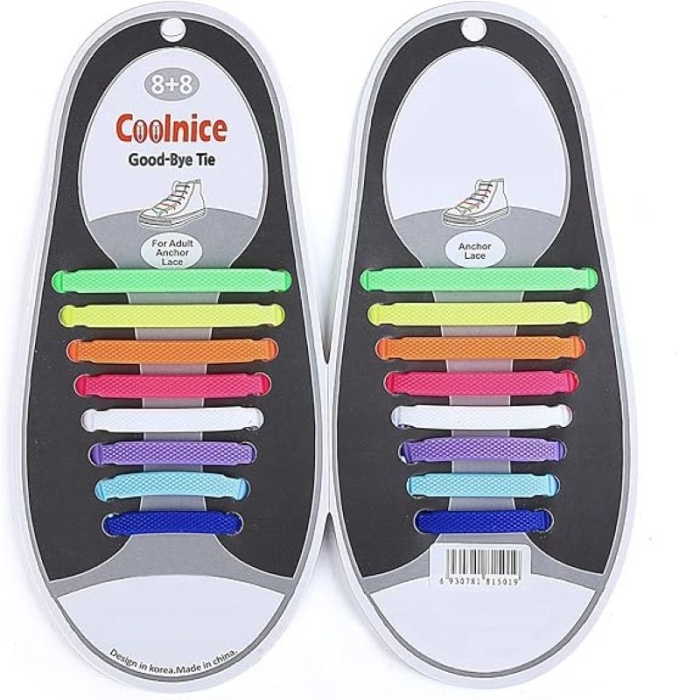 Lacets Élastiques Sans Nœud – En Silicone Imperméable – Pour