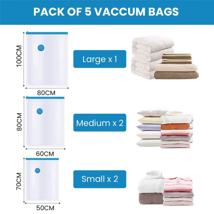 Lot 11 Sacs Sous Vide + Pompe Électrique - Compression Voyage 2 Jumbo + 3M + 3L + 3S - Oreillers Couettes Vêtements