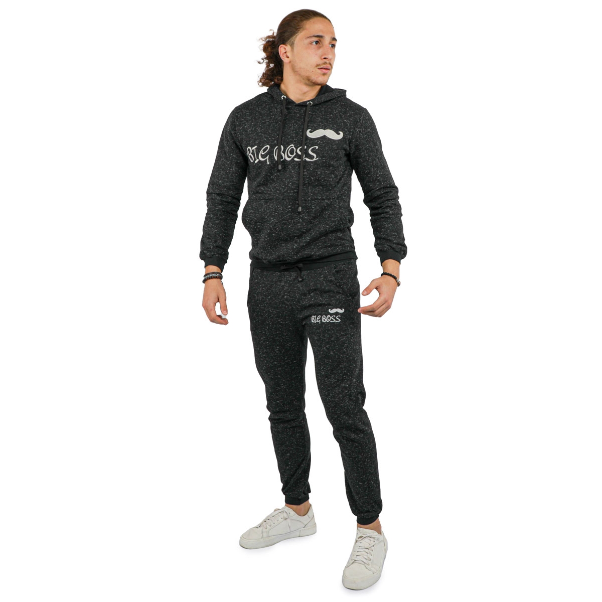 Jogging homme motif big boss noir prix tunisie