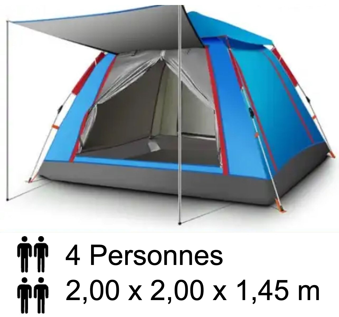 Tente Automatique Professionnel 4 Places