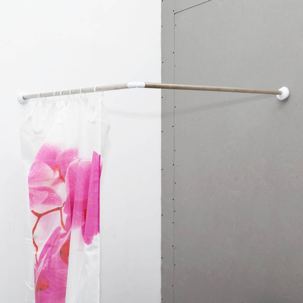 Tringle d'angle pour rideau de douche image 0