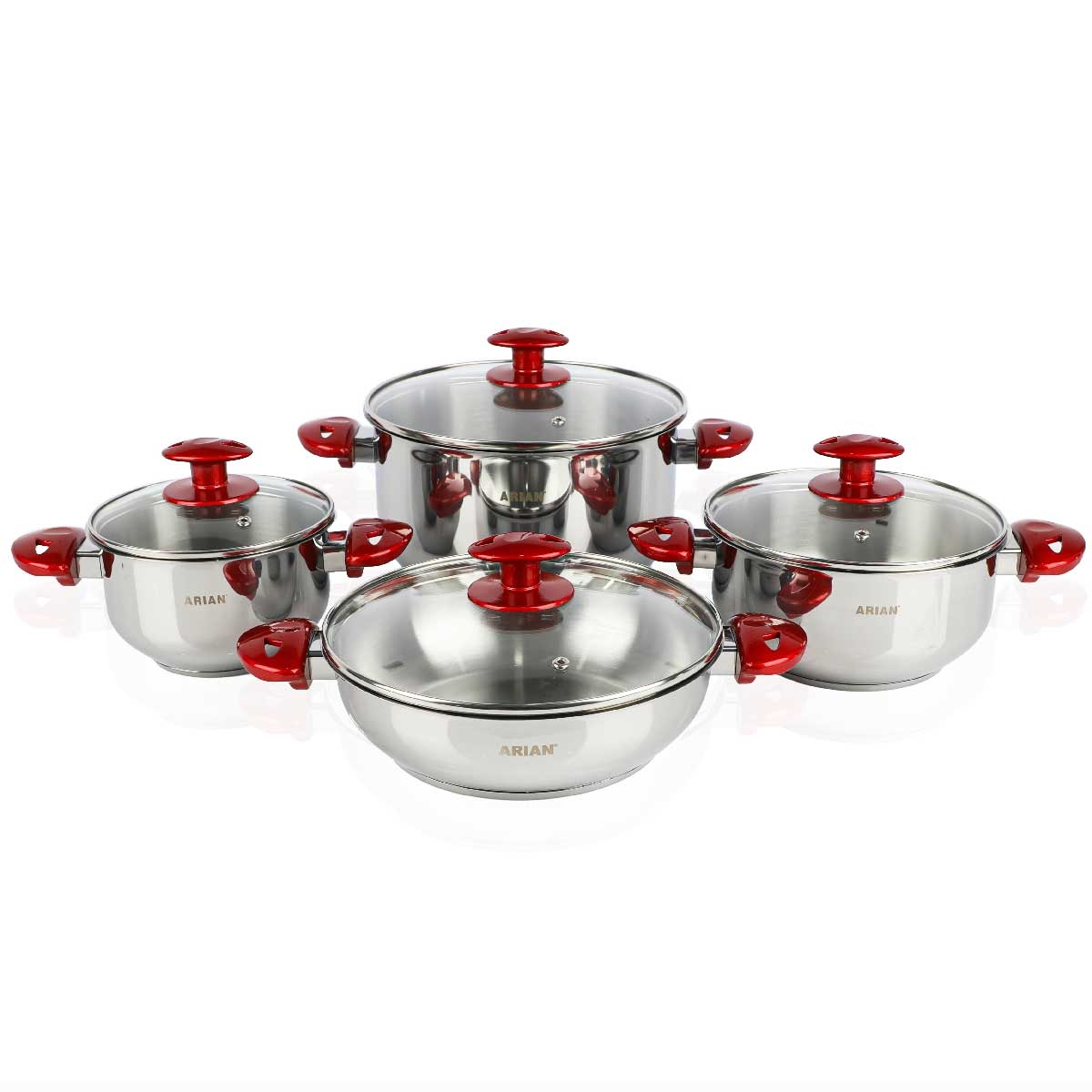 Batterie de cuisine 8 pièces inox image 0