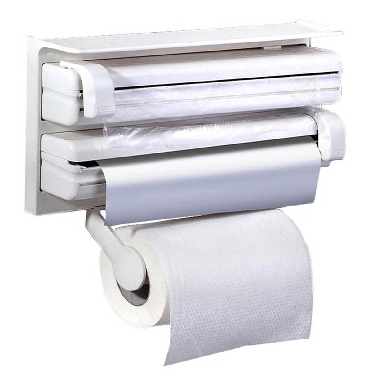 Distributeur de Papier 3 en 1 - Blanc image 0