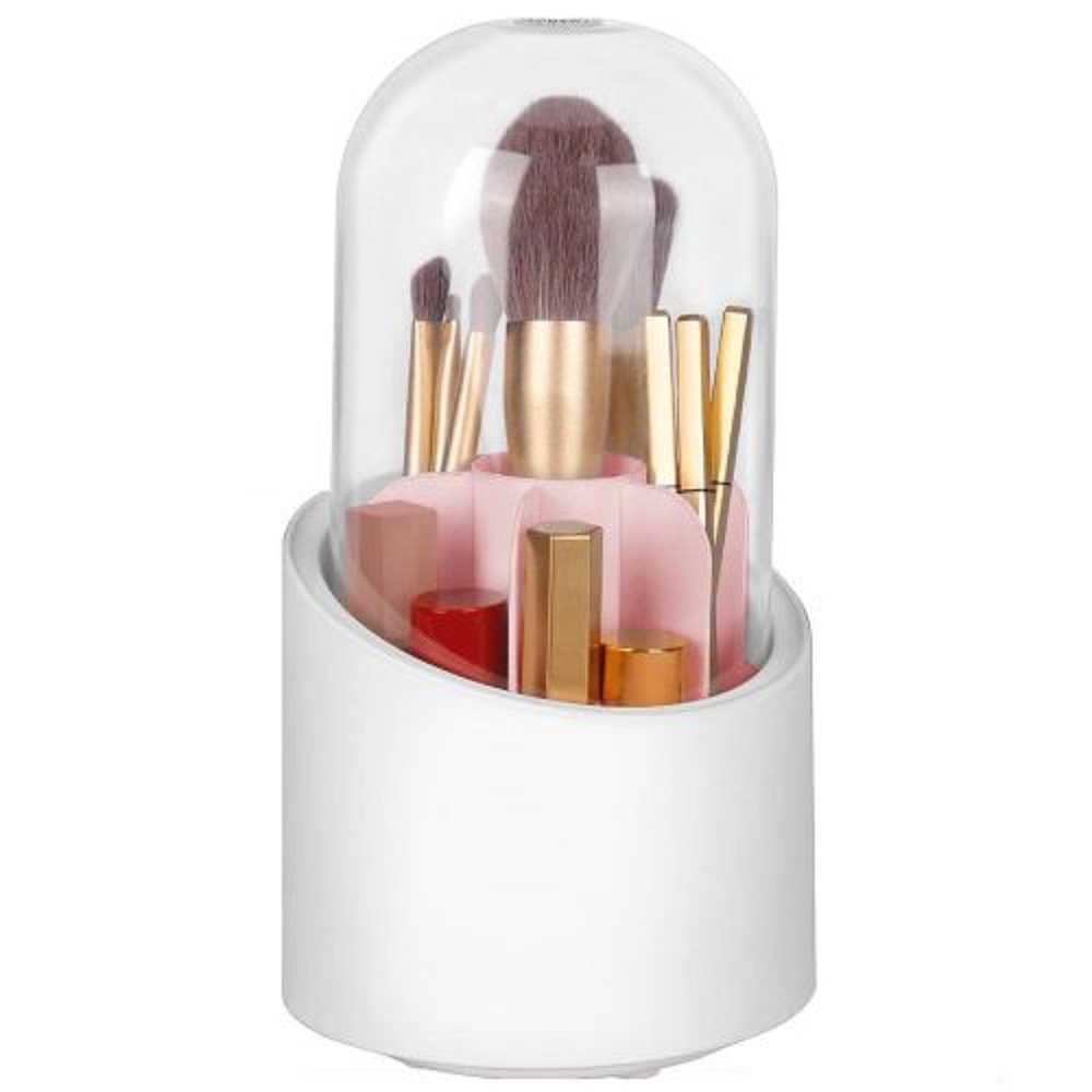 Organiseur De Maquillage Rotatif 360° - Rangement Coiffeuse Doré Avec Grands Compartiments