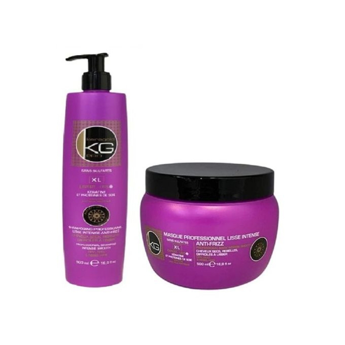 Pack Keragold Lissage + Shampoing + Masque - Soin Capillaire Premium