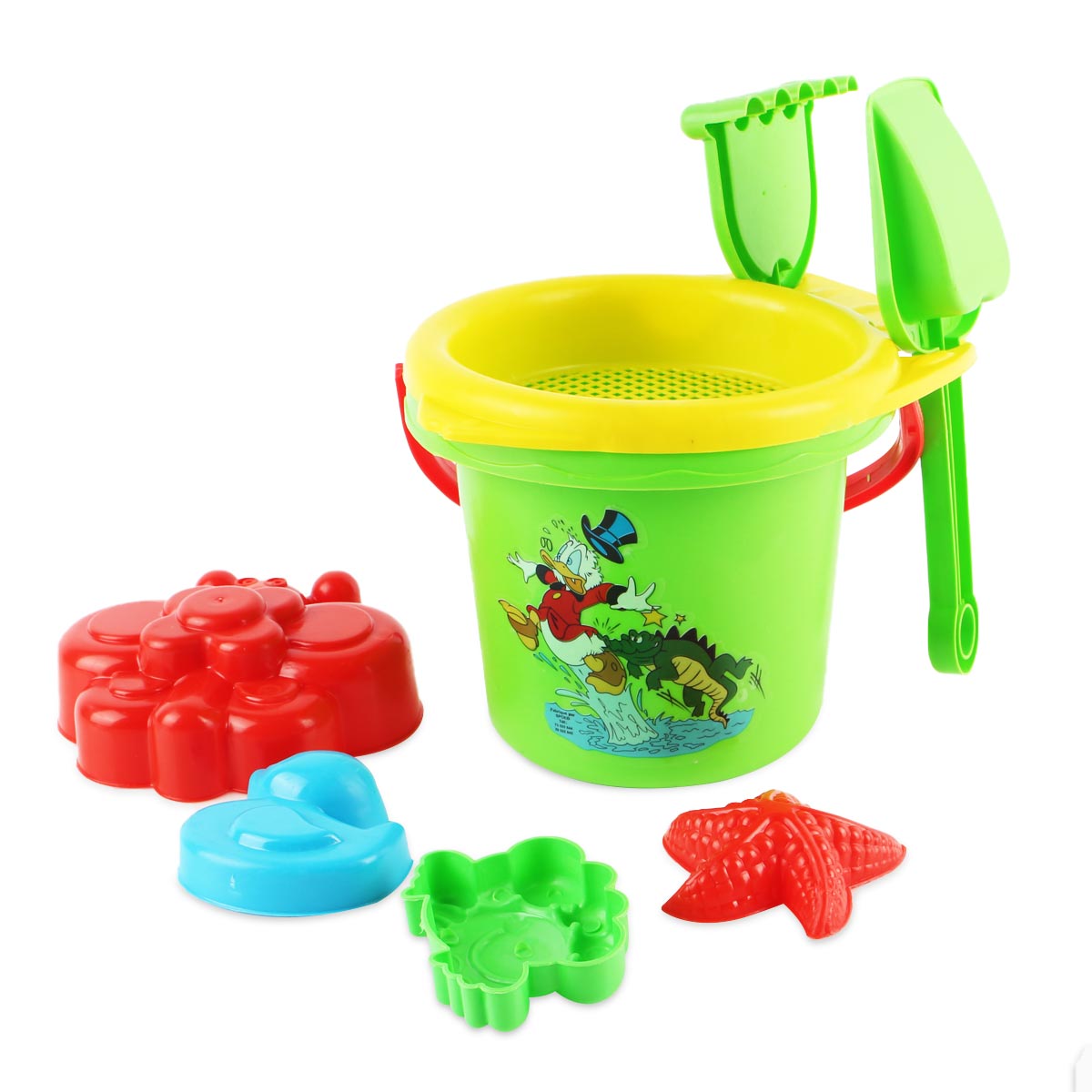 SPOLO Seau de plage avec accessoires de plage MM 8 pieces pour 6 000 DT