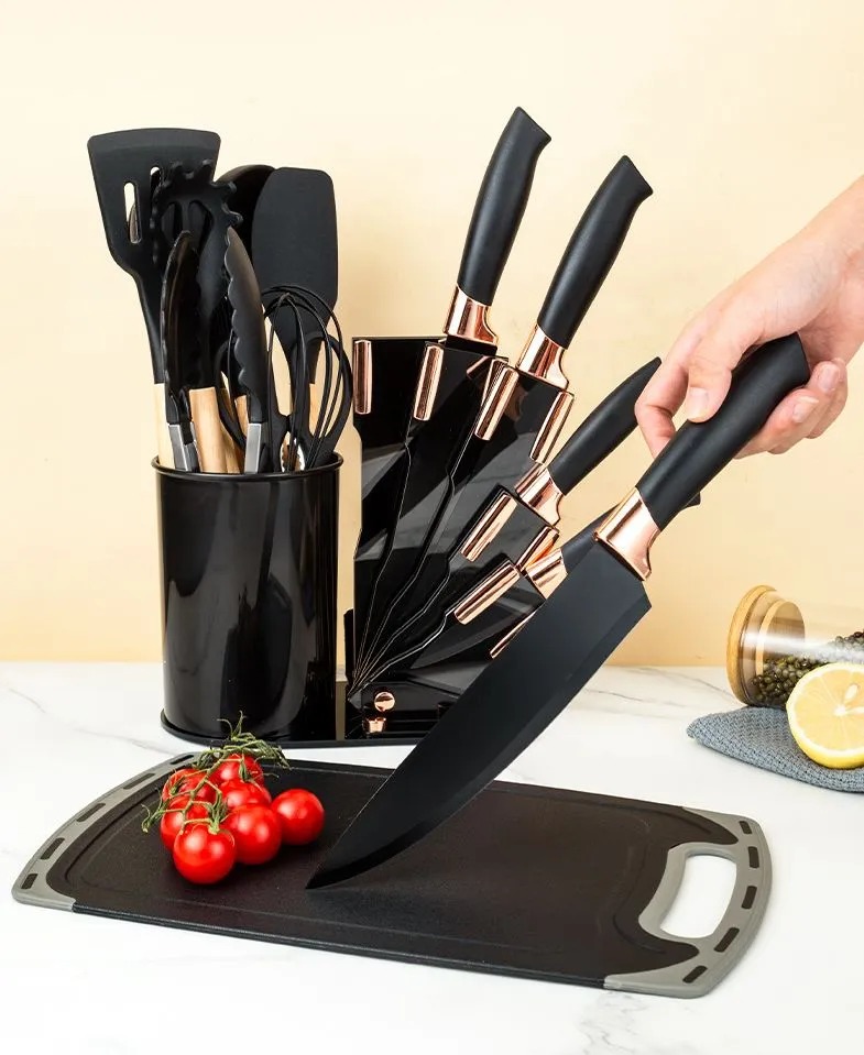 Lot De 5 Cuillères En Inox à Tête Carrée - Ustensiles De Cuisine Modernes Et Pratiques - 9