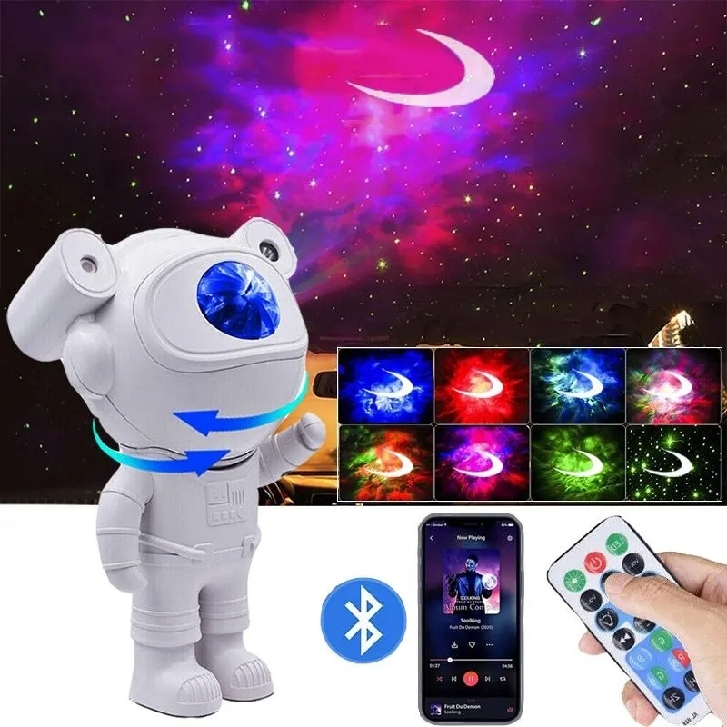 Astronaut Led Projector With Bluetooth Speaker