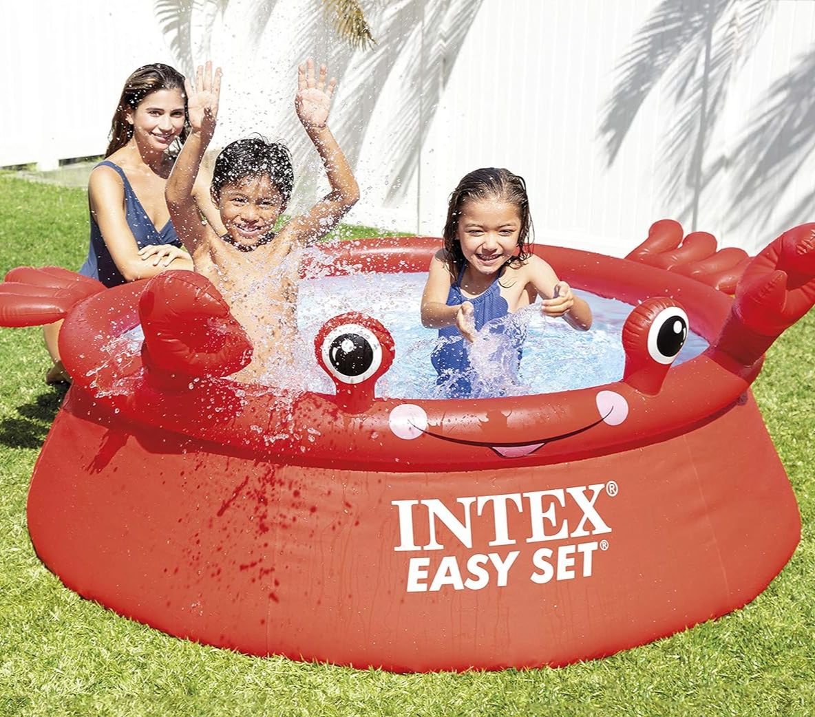 Piscine Autoportante Baleine Intex 1,83 X 0,51 M - Piscinette Enfants Design Baleine, Capacité 880 L, Montage 10 Min, Vinyle Durable
