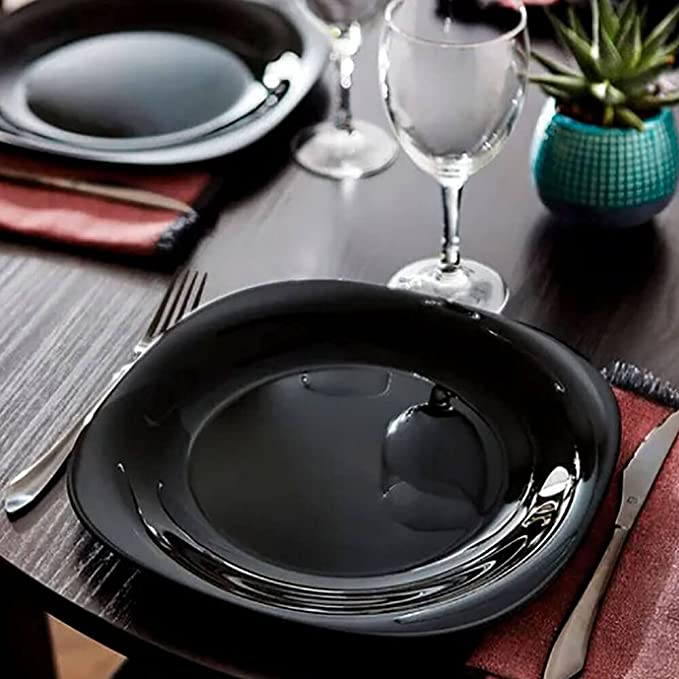 Assiette Luminarc Zelie Noir verre