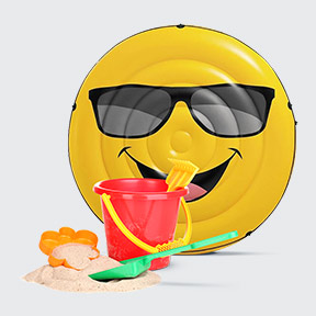 Jeux d'eau et de plage